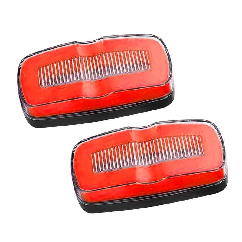 12-24V 1 Pair Truck Trailer 4" LED Red Side Marker Clearance Light Turn Signal Lamp fit for Buses Lorries Semi Van RV Car IP67