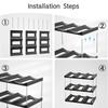 Stackable Water Bottle Organizer Holder For Clear Wine Rack Cup Bottle Holder For Cabinet Home Countertop Fridge Pantry Shelf