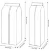 Clothes Dust Cover Wardrobe Hanging Window Dust Cover Coat Suit Dress Protector Household Garment Clothing Bags Closet Organizer