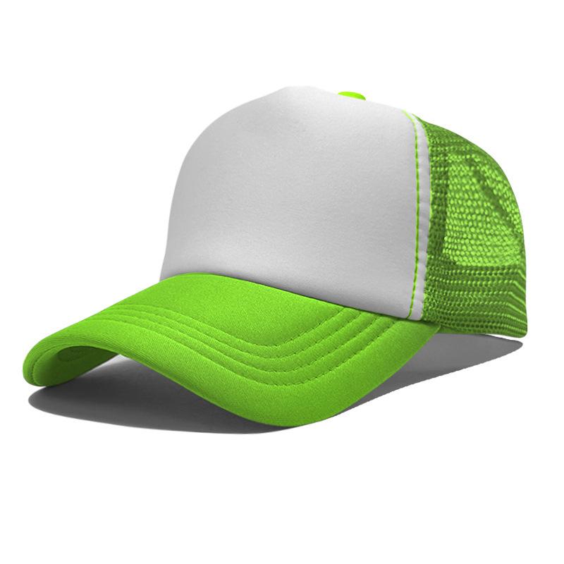 High Quality Custom LOGO 5 Panel Mesh Baseball Cap Print Embroidery Sponge Foam Trucker Hats