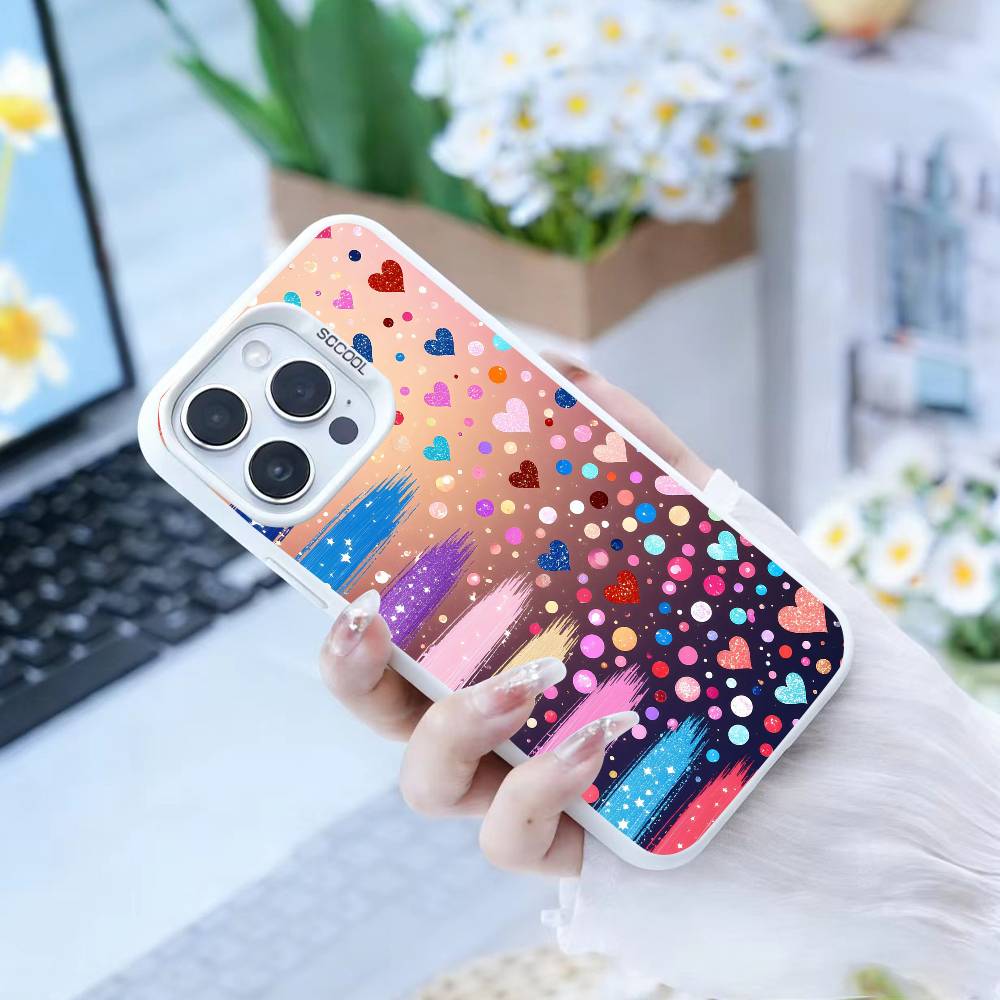 Y2k I-INS Graffiti Phone Case For IPhone 16 17 15 14 12 13 Pro Max Black Color Shockproof Cover