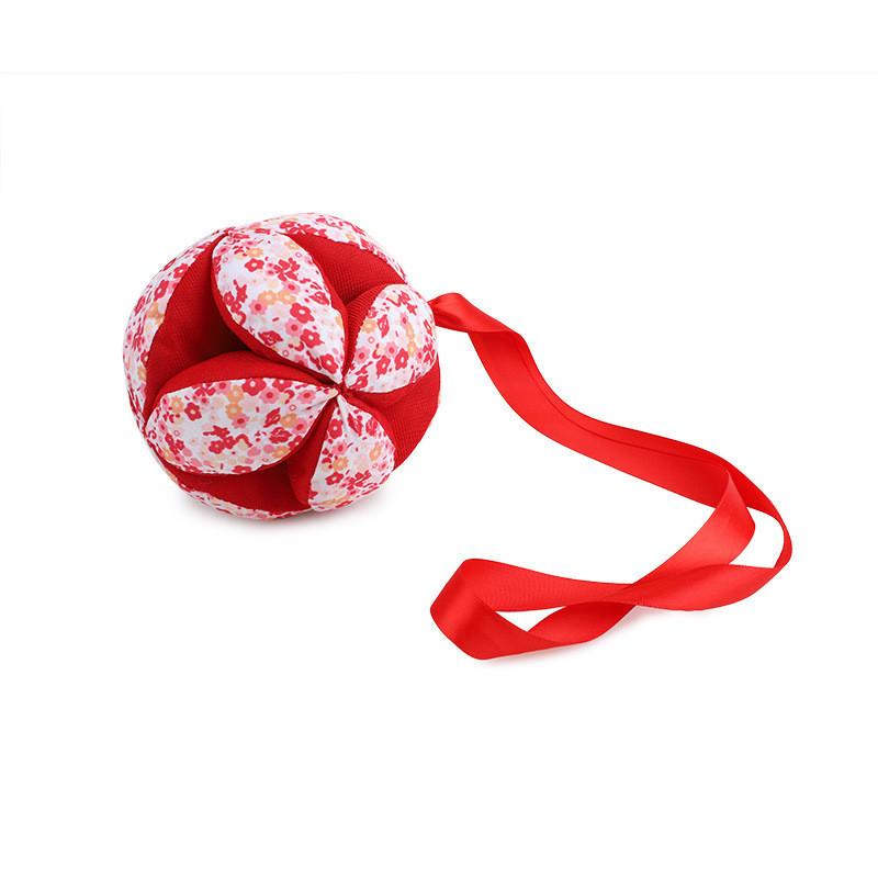 Creative Fabric Hand Grasp Ball Baby Toddler Rattle Bell Toy Interactive Cloth Ball