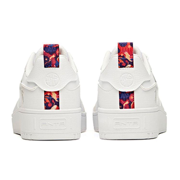 Anta Thick Sole Trendy Low Top Skate Shoes Men sneaker White Red 912118018-2
