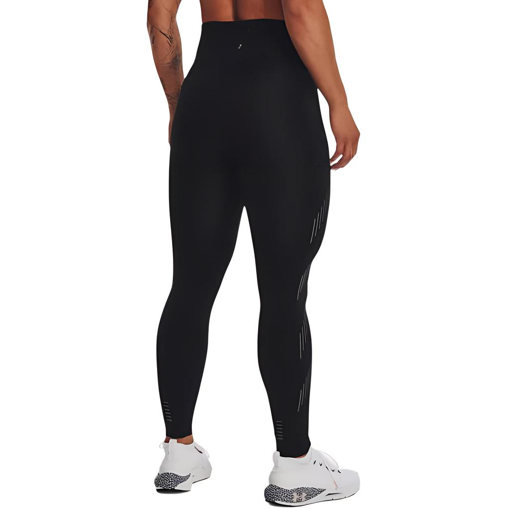 Under Armour Ua Speed Pocket Logo Print High Waist Slim Fit Nine-Point Sports Trousers Women bottoms Black 1373698-001