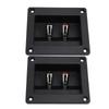 2PCS Speaker Box Terminal Subwoofer Box Terminal Cup Spring Loaded Jacks Double Binding Post Speaker Terminal Plates