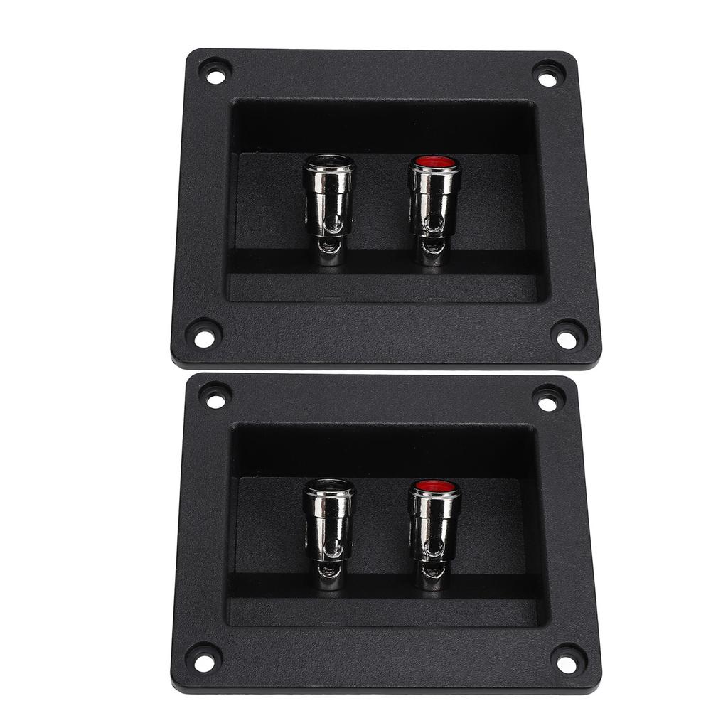 2PCS Speaker Box Terminal Subwoofer Box Terminal Cup Spring Loaded Jacks Double Binding Post Speaker Terminal Plates