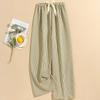 Women's Casual Fashion Sleep Pants Striped Loungewear Pants Wearable As Outerwear High-Waisted Pants
