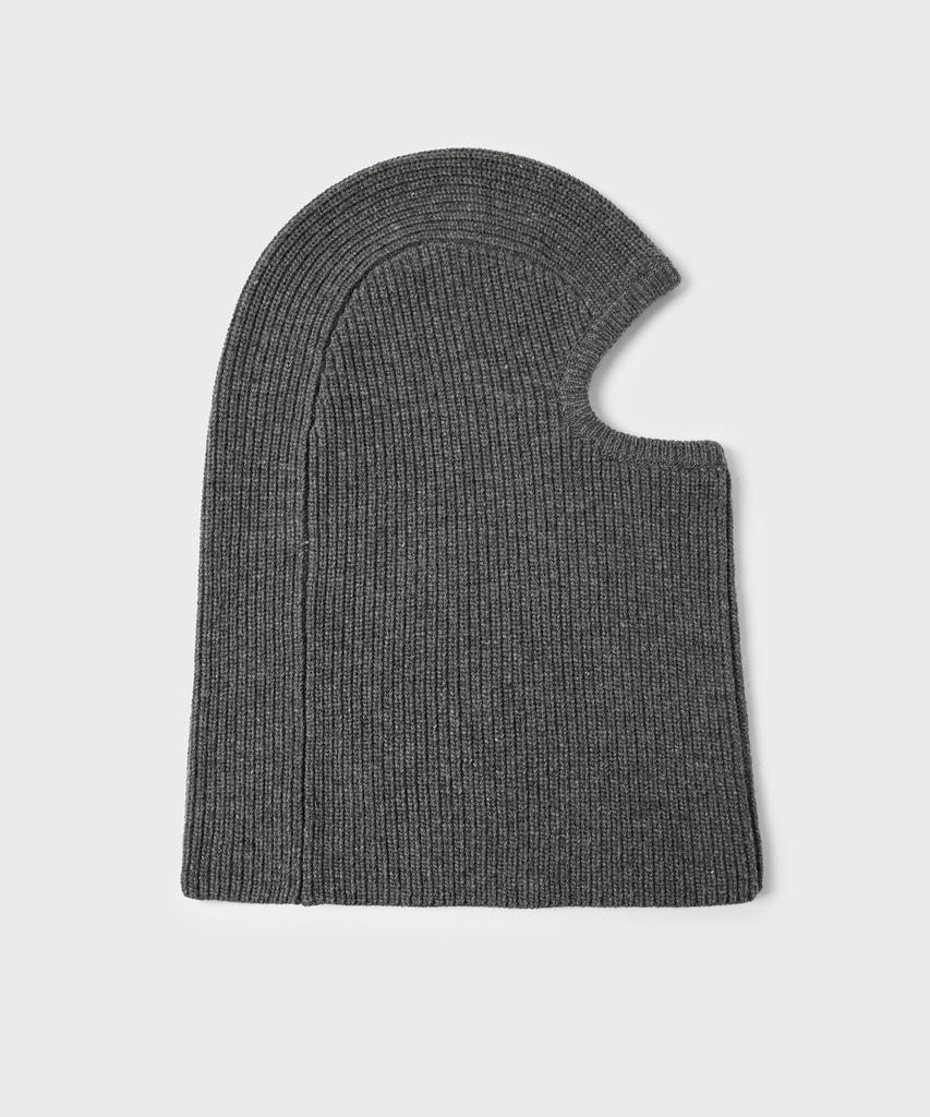 MUSINSA STANDARD Lambswool Full Face Knit Balaclava [Medium Grey]