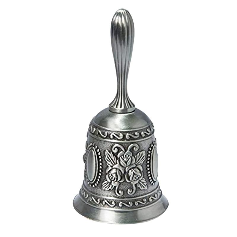 Hand Bell Metal Tone Ring Alarm Hand Hold Service Call Bell Desktop Bell Tea Dinner Bell Game Bell Christmas Bell