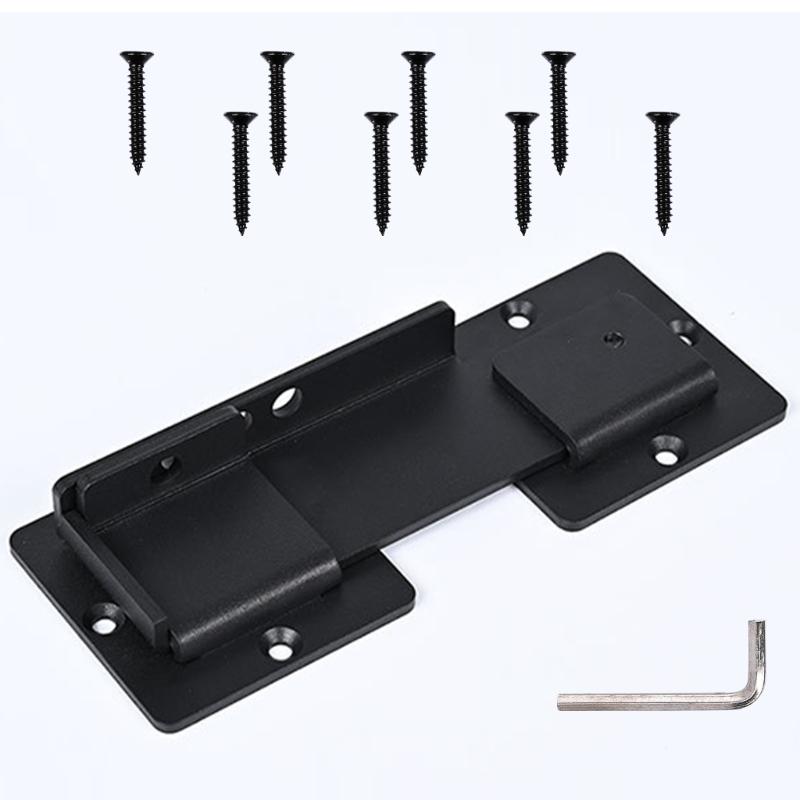 4 Position Adjustable Barn Door Latches Cut Carbon Steel Anti Corrosion Coating For Extreme Weather