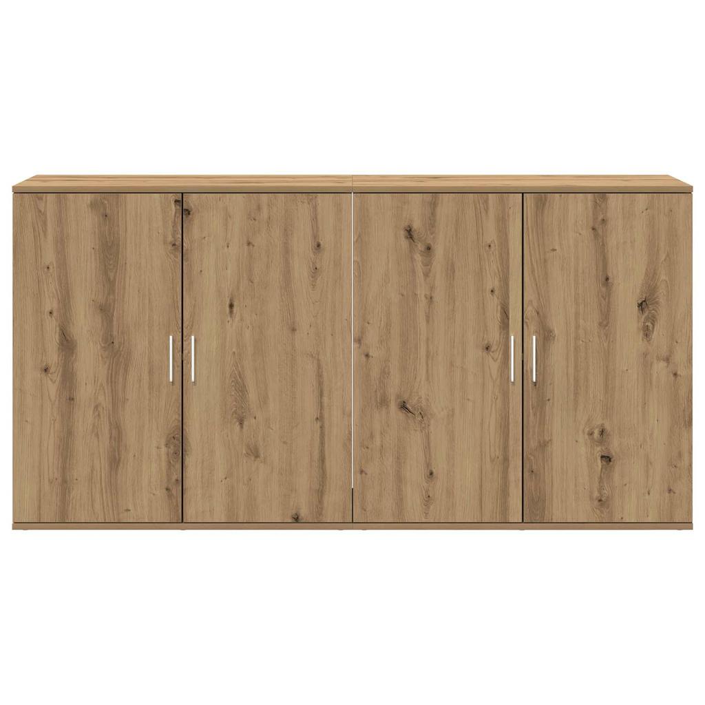 Sideboard 2 pcs Artisan Oak 79 x 38 x 80 cm engineered wood