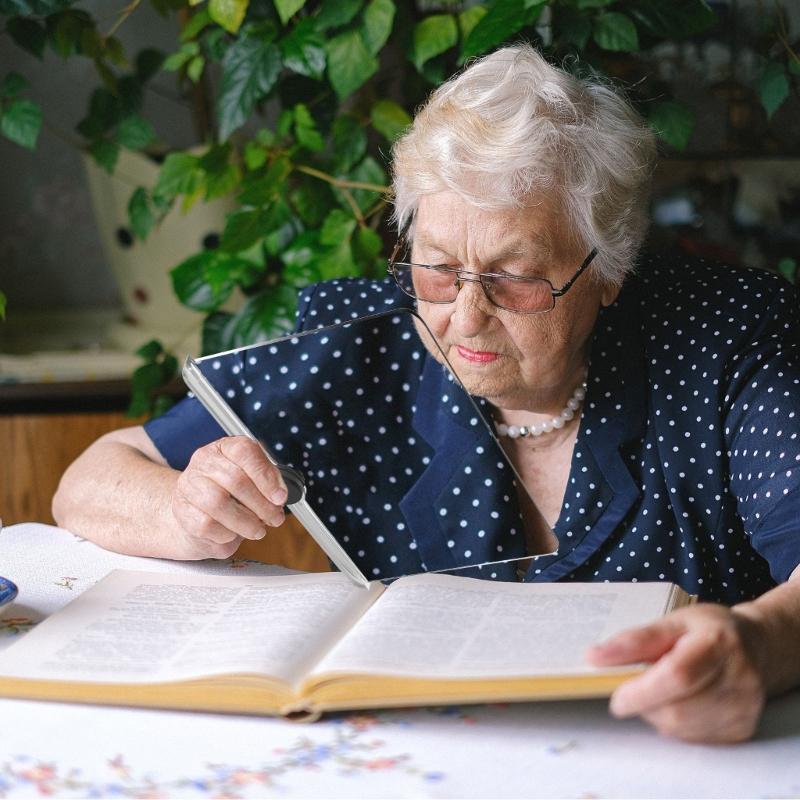 Loupe à lentille grossissante 1,8X pour personnes âgées, loupe à col de cygne flexible pour la lecture