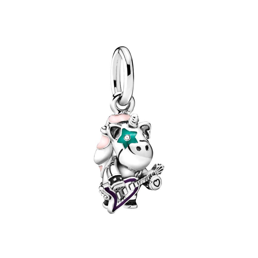 Pendentif Dinosaure Licorne Robot Punk S925 Argent Convient Pour Bracelet Collier Bijou Cadeau Fabrication DIY