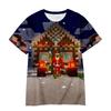 2026 Cross-border Amazon Short Sleeve Cartoon Minecraft 3D Digital Printing Crew Neck Loose Short Sleeve T-Shirt Factory
