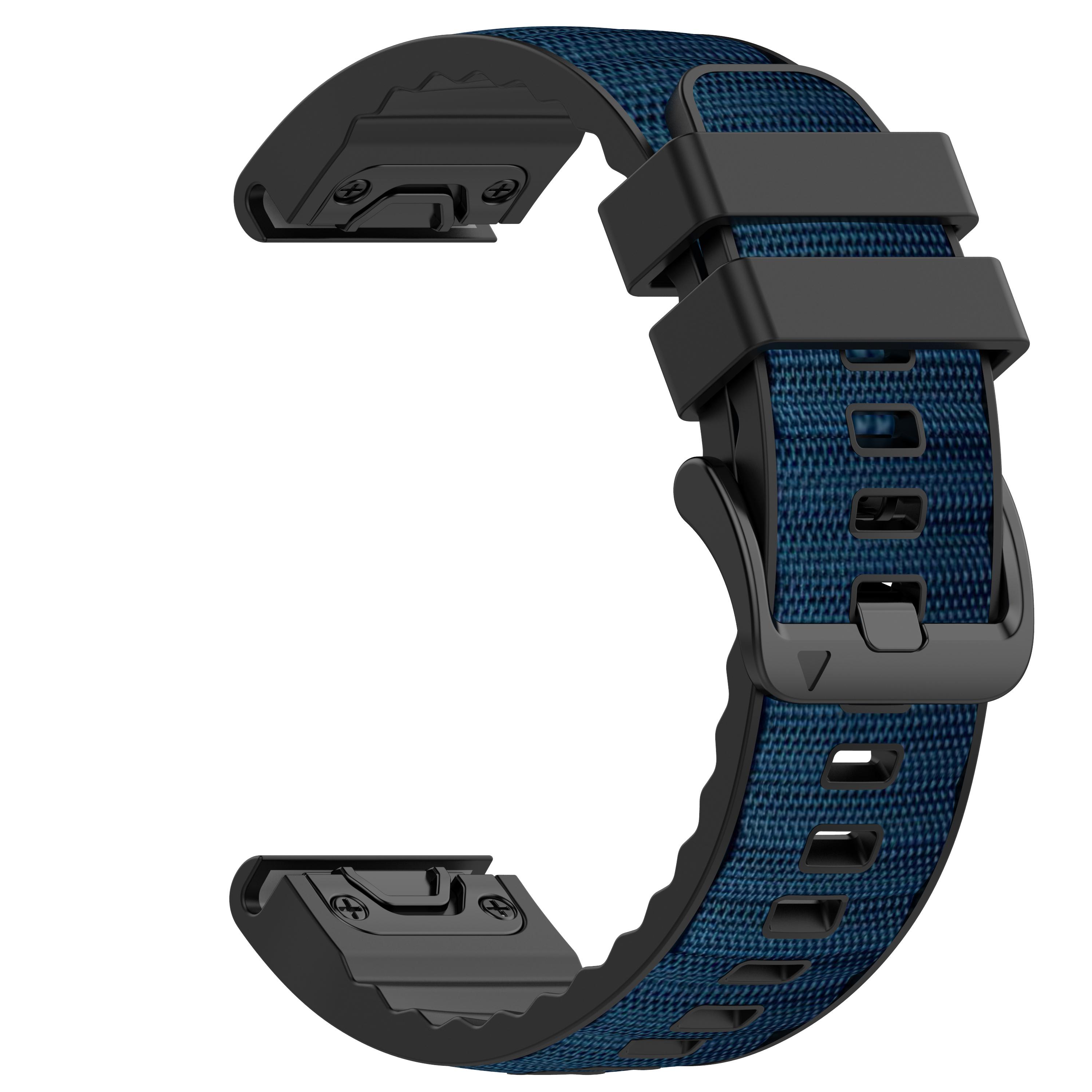 

Нейлон+Силікон 22/26 мм Ремінець Для Garmin Quatix 8 7X QuickFit Ремінець Fenix8 Pro 7X 7 6/Forerunner 970 965 745/Descent Mk3i Браслет 1pecs QuickFit 22mm