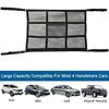 Zippered Car Roof Storage Net Mesh Storage Bag Pouch for Camper Van Caravan 54 X 80cm