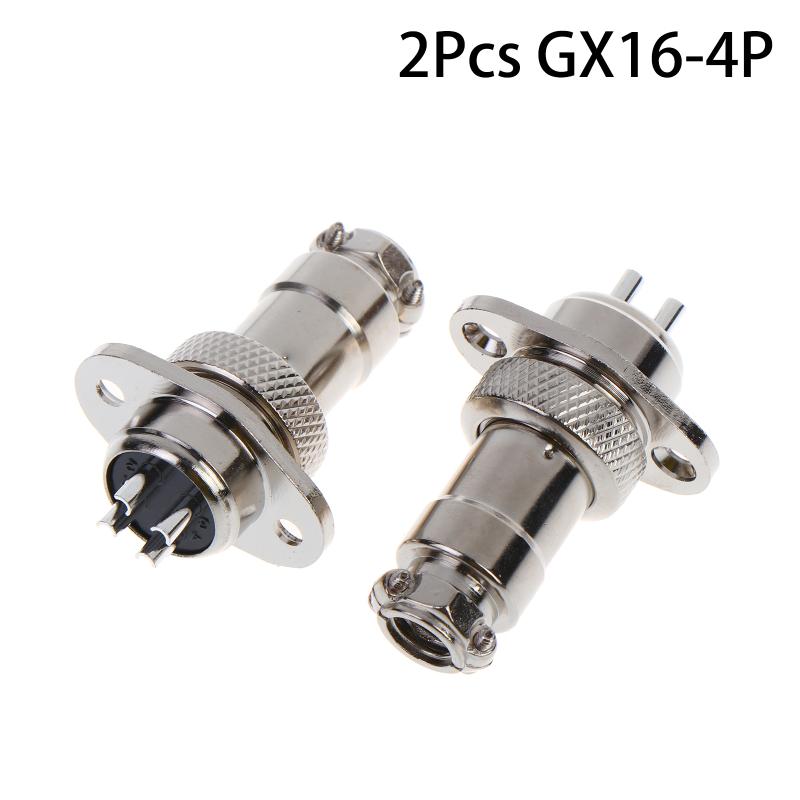 GX16 Square Flange Aviation Plug Socket Male Female 2 to 10 Pin Connector for Instrumentation Cabling Solution