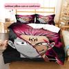 Jujutsu Kaisen Main Characters Bedding Set Duvet Cover Pillowcase No Filler, Soft Home Bedroom Decor, Perfect Gift for Fans.chl