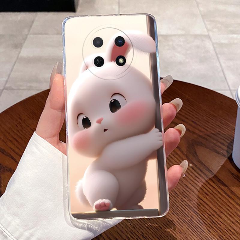 Casing For Huawei Nova 14i Y91 12i 13i Case Fashion Cute Cat Cartoon Soft Silicone Back Cover Transparent TPU Phone Case