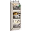 Wall-Mounted Multi-Layer Foldable Shoe and Sundry Storage Bag