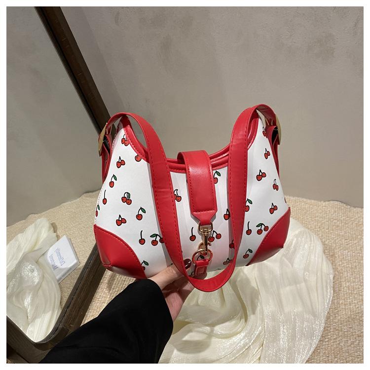 

Ретро дизайн 225 печать большая вместимость новый тренд мода текстура кроссбоди плечевая подмышечная сумка женщины красный