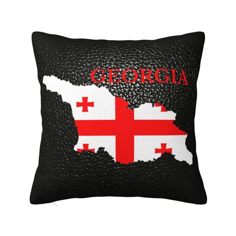 Custom Georgia Country Flag Map Pillow Home Decorative Nordic Georgian Proud Patriotic Outdoor Cushions Square Pillowcase