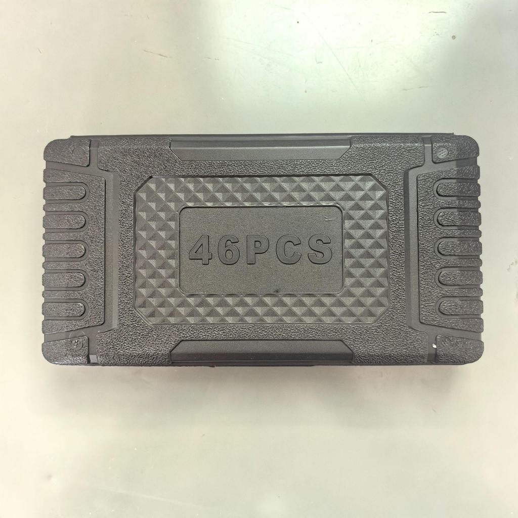 46-Piece Household Ratchet Socket Wrench Set with 1/4" Drive