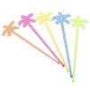 50pcs Plastic Coffee Beverage Stirrer Tropical Summer Juice Drink Stirrers  Party Favors