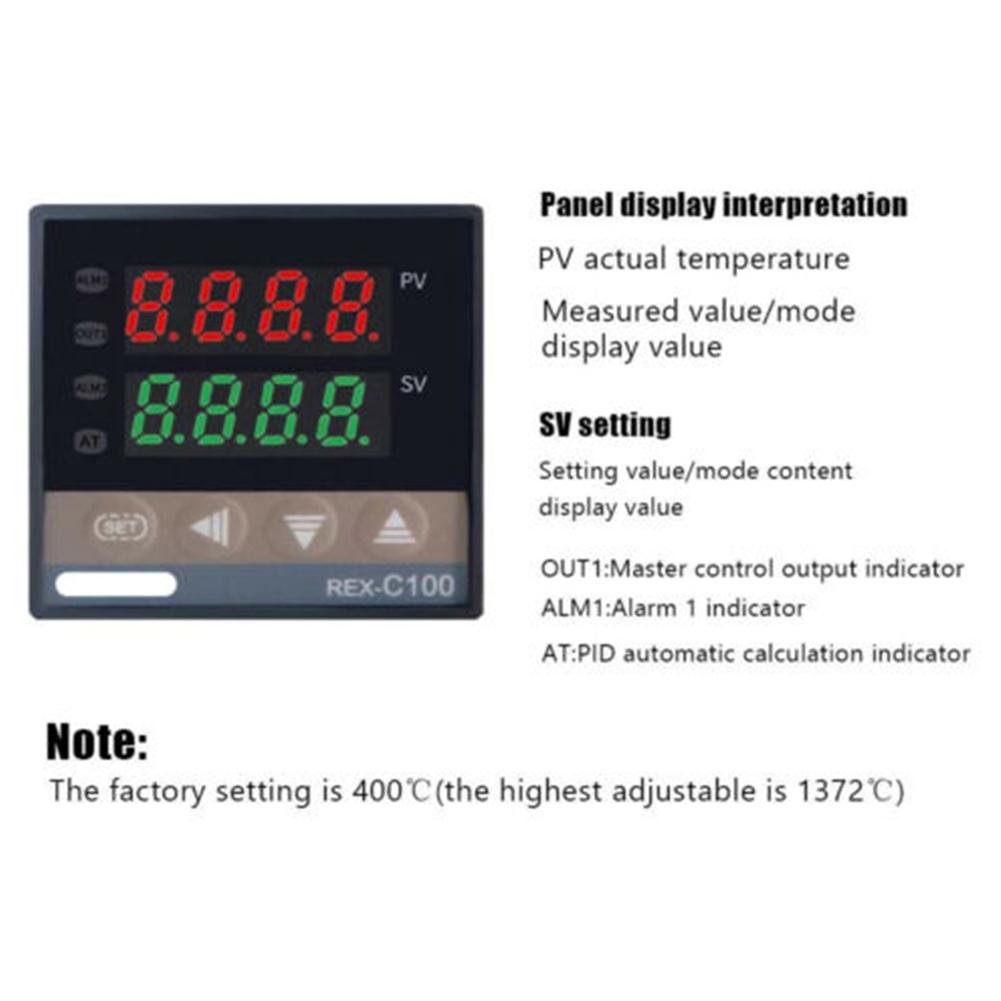 0~50 stupňů Celsia Regulátor Digitální PID snímač typu K