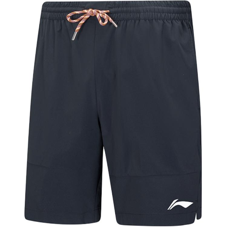 

Li Ning Однотонные шорты средней посадки на кулиске Дышащие Универсальные Прямые Повседневные Шорты Унисекс AAPV113-1 M