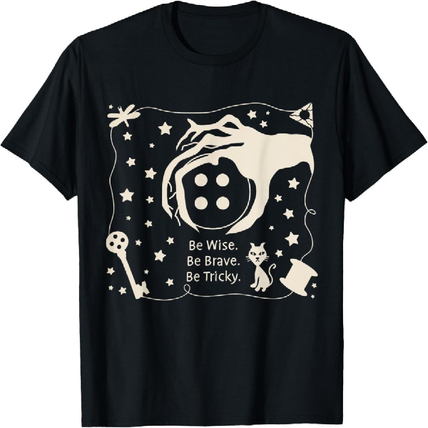 Be wise be brave be tricky Halloween magic spell T-Shirt XXXXXL разноцветный