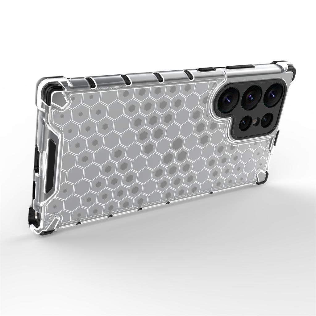 For Samsung Galaxy S25 Ultra Case PC+TPU Phone Cover Honeycomb Shape