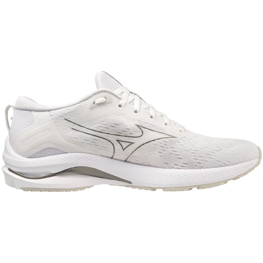 Mizuno Wave Legacy Running Shoes for Wave Rider 4E Jogging, Marathon, Sports, Training, Lightweight, Sole, Men's, White/Dark Gray/White, 25.5 Cm,