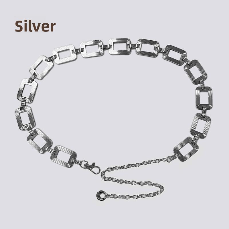 

Meier Punk metal wide chain belt - versatile accessory for dresses and skirts 105