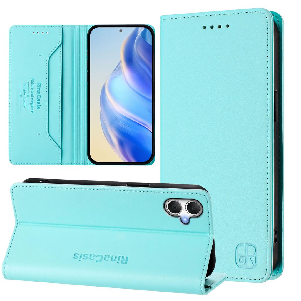 For Samsung Galaxy A05 4G Leather Case RINACASIS RC01 Phone Cover with RFID Blocking Wallet Stand