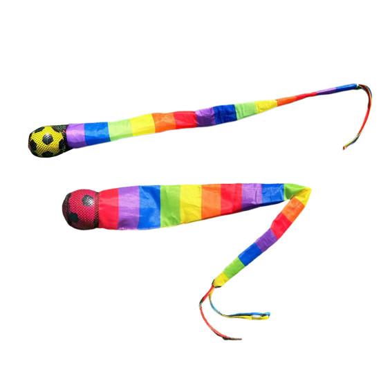 Colorful Ribbon Sensory Ball Outdoor Throwing Receiving Toy Promotes Sensory Integration Happy Childhood Sandbag