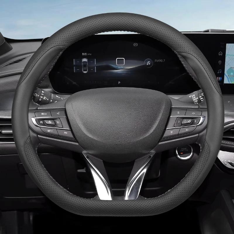 Leather Car Steering Wheel Cover for Opel Mokka X B Mokka-e Astra G H J K GTC Insignia A B Sport Tourer Vivaro A B C Accessories