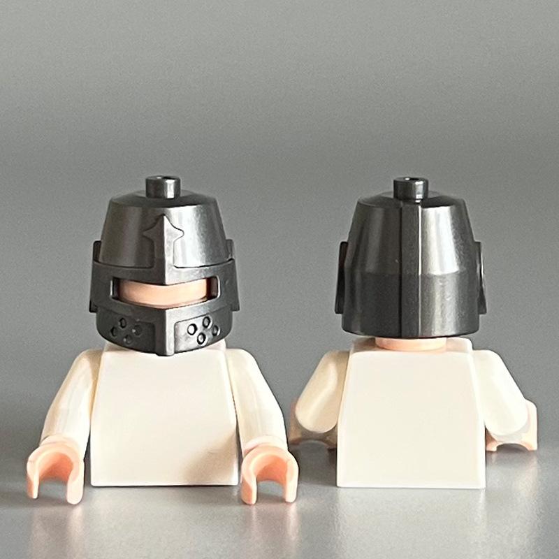 

89520 Совместимый строительный блок из мелких деталей Рыцарский шлем-ведро Фигурка Орнамент Детали