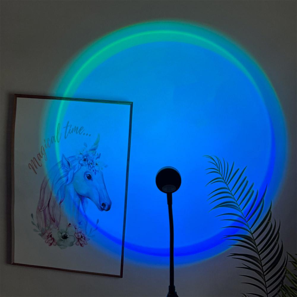 Room Decor Rainbow Projector Lamp Photography Background Lights Sunset Lamp Atmosphere Night Light