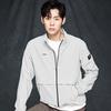 Pgr Woven Anorak Zip-Up Windbreaker Jacket Fog Gw-345