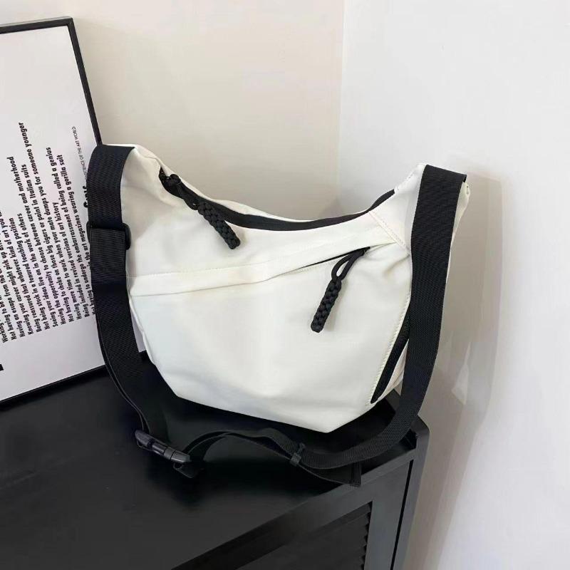 Fashion Casual Dumpling Bag Commuter Large Capacity Crossbody Bag Student Versatile Lightweight Class Shoulder Bag