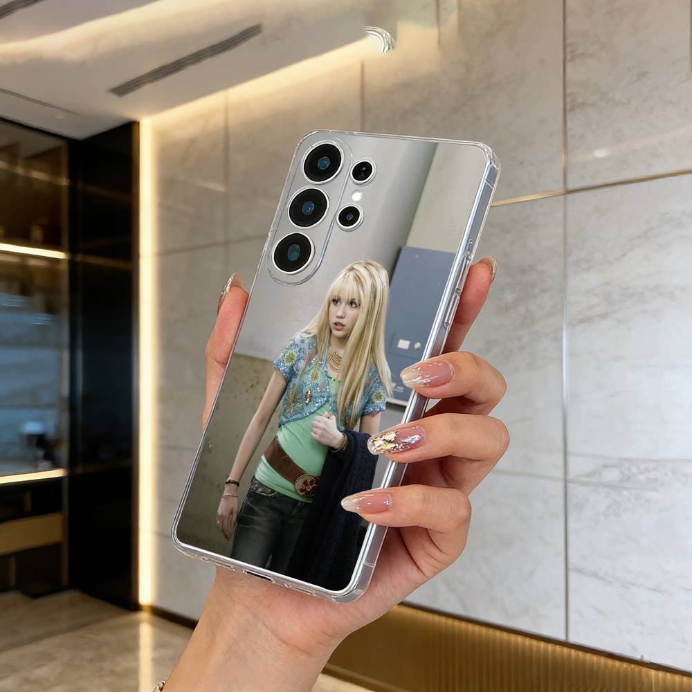 

H-Hannah-M- Montana Clear Soft Silicone Phone Case forSamsung S25, S24, S21, S22, S23, S30, Ultra, S20, Plus Samsung S21Ultra