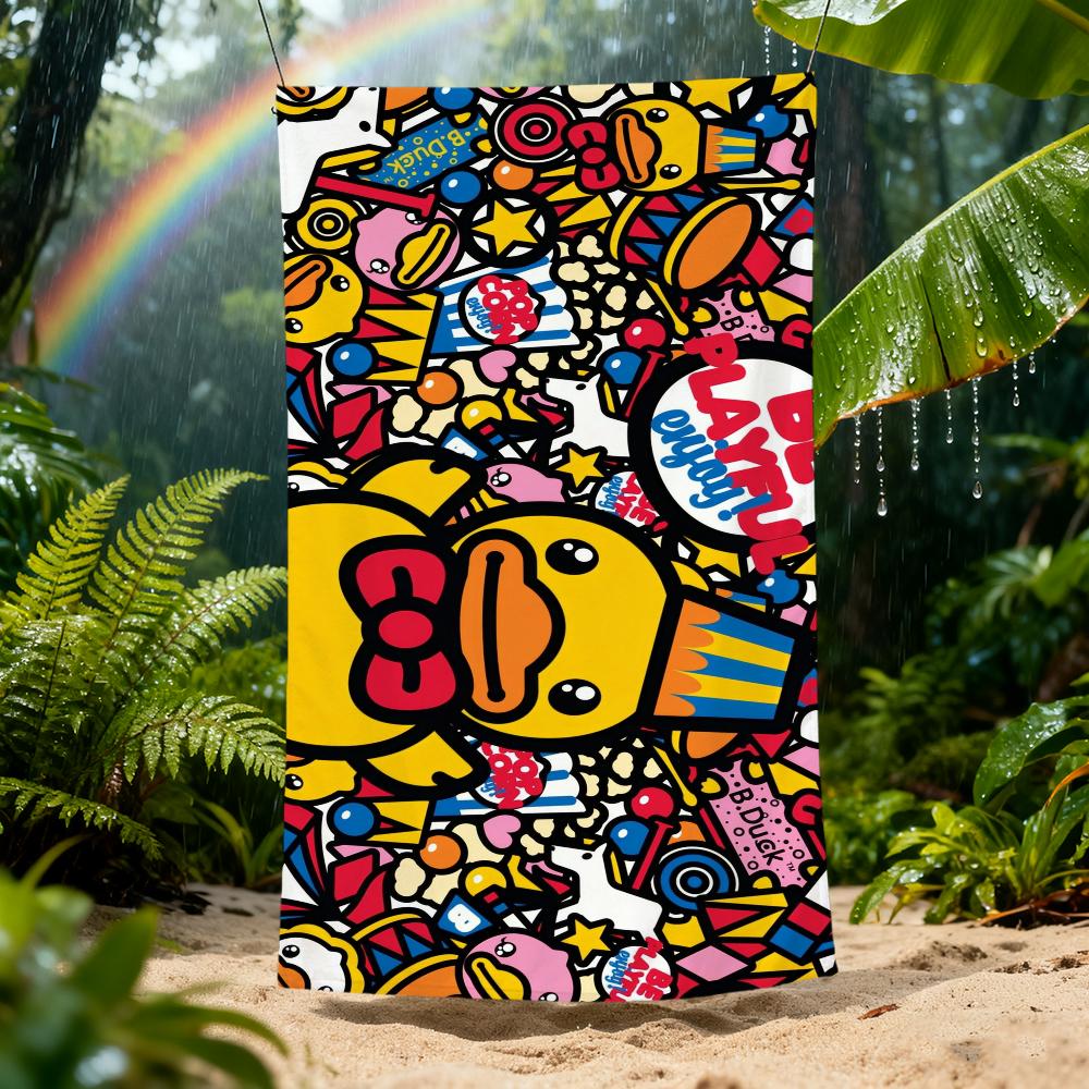 CARTOON b-B-b-D-duck Cute Towel Beach Quick Dry Soft Pool Towels Gift for Travel Gym Shower Camping Sports