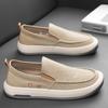 Spring and summer new casual men's shoes trendy versatile sailing shoes breathable one-pedal canvas shoes shoes