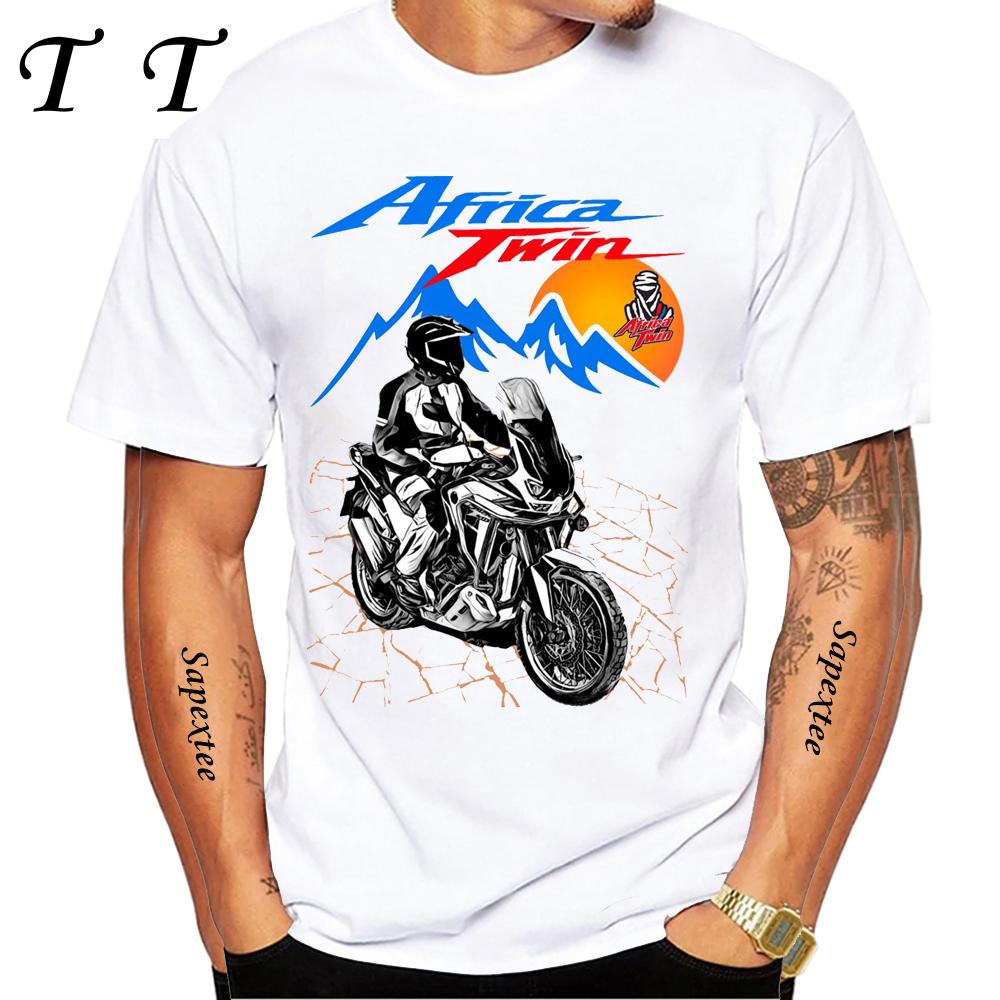 Africa Twin CRF1100 Motorcycle GS Adventure T-Shirt Men TShirt Moto Mountain Riding Sport Clothing Tops Hip Hop Boy Casual Tees