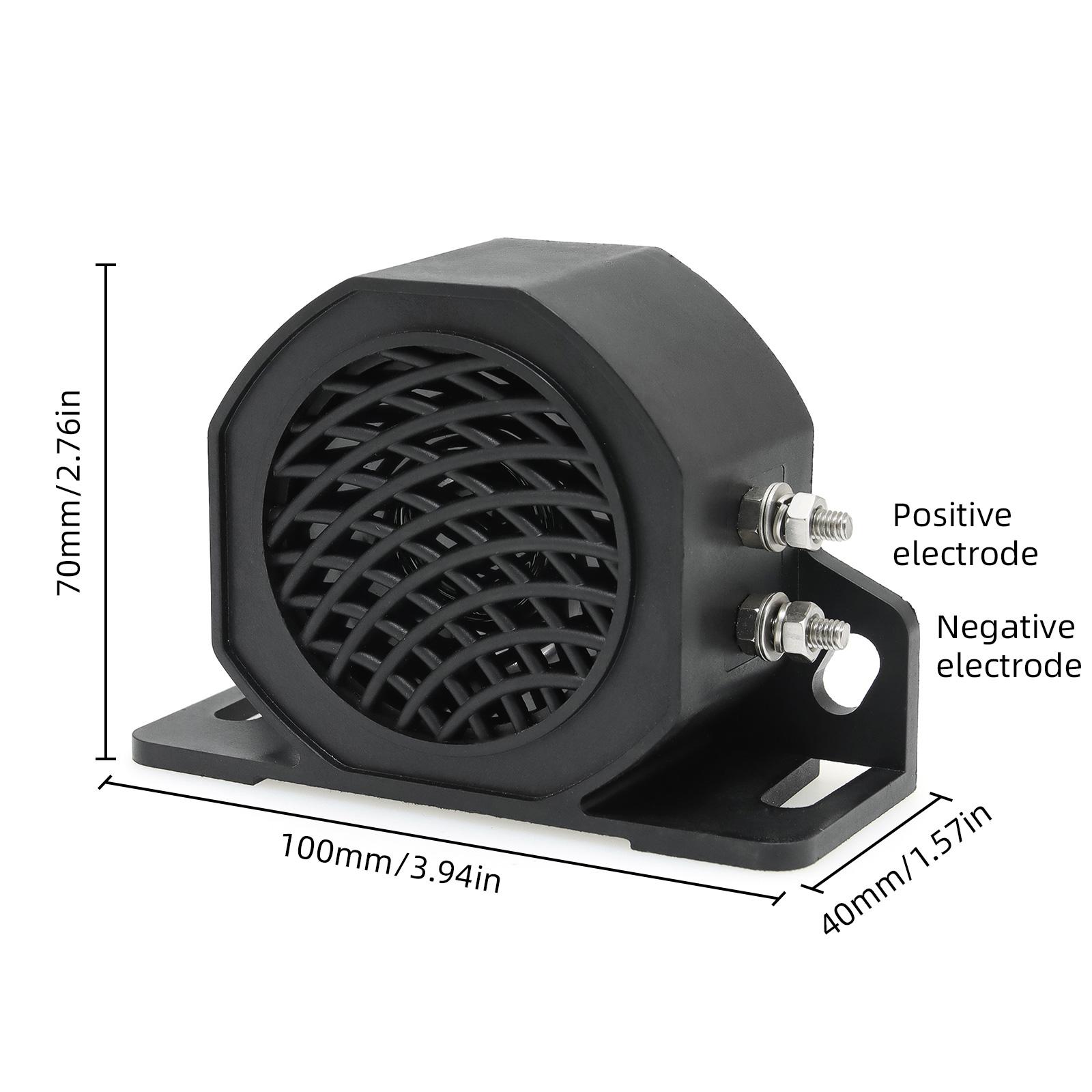 

24В-48В Резервная сирена Бипер Зуммер Предупреждающий сигнал заднего хода Для автомобиля Грузовика Напоминания о заднем ходе Автомобильный гудок Аксессуары для транспортных средств