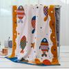 New National Tide Quick-Dry Pure Cotton Gauze Bath Towel - Soft, Large, Cartoon Design for Adults & Kids