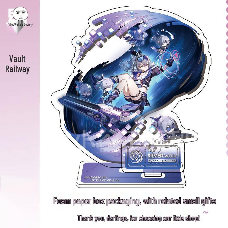 miHoYo Star Rail Firefly Dan Heng Luna Figurine Set: Acheron, Aventurine, Kafka, Silver Wolf, Jingliu, Xueyi Standees