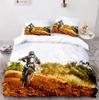 Motorcycle Rider Duvet Cover Dirt Bike Bedding Set Motocross Quilt Cover for Men Durable Queen King Polyester Comforter Cover