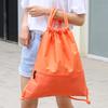 Nylon Drawstring Bag Lightweight Waterproof Double Strap Drawstring Backpack for Outdoor